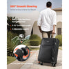 VEVOR Softside Expandable Luggage with Spinner Wheels, 28-Inch Softside Checked Large Luggage, Lightweight Checked Suitcase with Expandable Zippered Pocket and TSA Lock, Black