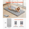 VEVOR Japanese Tatami Mat, Twin Size Foldable Japanese Tatami Mattress, Futon Mattress with Storage Bag & Fastener, 9-Layer Floor Mat for Sleeping, Dormitory, Meditation, Yoga, 80 x 39 x 2.5 in, Gray