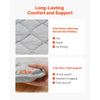 VEVOR Japanese Tatami Mat, Twin Size Foldable Japanese Tatami Mattress, Futon Mattress with Storage Bag & Fastener, 9-Layer Floor Mat for Sleeping, Dormitory, Meditation, Yoga, 80 x 39 x 2.5 in, Gray