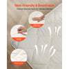 VEVOR Japanese Tatami Mat, Twin Size Foldable Japanese Tatami Mattress, Futon Mattress with Storage Bag & Fastener, 9-Layer Floor Mat for Sleeping, Dormitory, Meditation, Yoga, 80 x 39 x 2.5 in, White