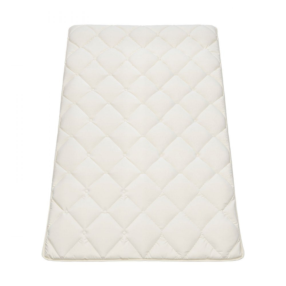 VEVOR Japanese Tatami Mat, Twin Size Foldable Japanese Tatami Mattress, Futon Mattress with Storage Bag & Fastener, 9-Layer Floor Mat for Sleeping, Dormitory, Meditation, Yoga, 80 x 39 x 2.5 in, White
