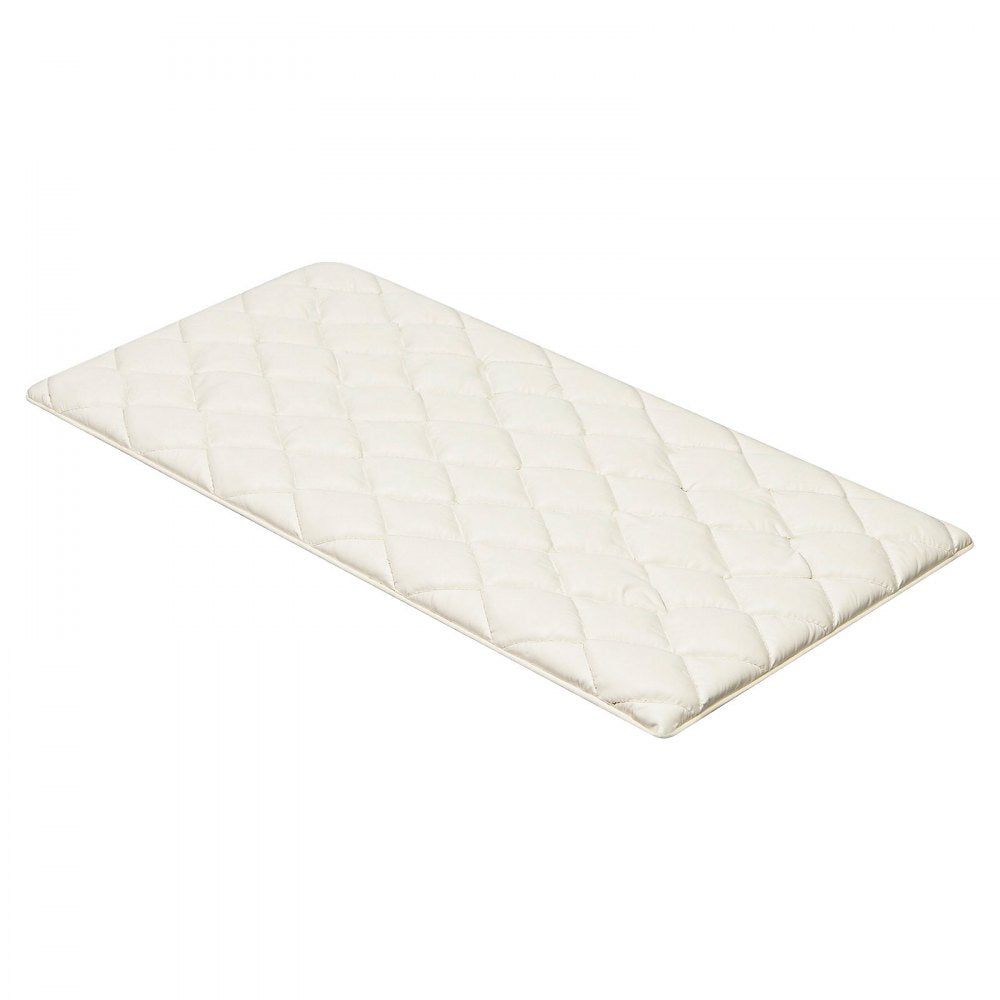 VEVOR Japanese Tatami Mat, Twin Size Foldable Japanese Tatami Mattress, Futon Mattress with Storage Bag & Fastener, 9-Layer Floor Mat for Sleeping, Dormitory, Meditation, Yoga, 80 x 39 x 2.5 in, White