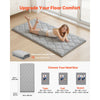 VEVOR Japanese Tatami Mat, Twin Size Foldable Japanese Tatami Mattress, Futon Mattress with Storage Bag & Fastener, 9-Layer Floor Mat for Sleeping, Dormitory, Meditation, Yoga, 80 x 39 x 3.5 in, Gray