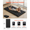 VEVOR Japanese Tatami Mat, Twin Size Foldable Japanese Tatami Mattress, Futon Mattress with Storage Bag & Fastener, 9-Layer Floor Mat for Sleeping, Dormitory, Meditation, Yoga, 80 x 39 x 3.5 in, Black