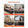 VEVOR Japanese Tatami Mat, Twin Size Foldable Japanese Tatami Mattress, Futon Mattress with Storage Bag & Fastener, 9-Layer Floor Mat for Sleeping, Dormitory, Meditation, Yoga, 80 x 39 x 3.5 in, Black
