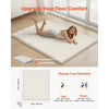 VEVOR Japanese Tatami Mat, Queen Size Foldable Japanese Tatami Mattress, Futon Mattress with Storage Bag & Fastener, 9-Layer Floor Mat for Sleeping, Dormitory, Meditation, Yoga, 80 x 60 x 2.5 in, White