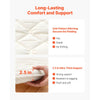 VEVOR Japanese Tatami Mat, Queen Size Foldable Japanese Tatami Mattress, Futon Mattress with Storage Bag & Fastener, 9-Layer Floor Mat for Sleeping, Dormitory, Meditation, Yoga, 80 x 60 x 2.5 in, White