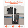 VEVOR Basement Emergency Back-Up Sump Pump, 2000GPH 0.17 HP Backup Sump Pump System, with 15V Adapter, Float Switch, 24-Hour-a-Day Monitoring Controller, Alerts, and Charger, Black