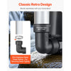 VEVOR Basement Emergency Back-Up Sump Pump, 2000GPH 0.17 HP Backup Sump Pump System, with 15V Adapter, Float Switch, 24-Hour-a-Day Monitoring Controller, Alerts, and Charger, Black