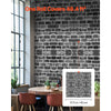 VEVOR Peel and Stick Wallpaper, 17.7 x 393.7 inch Contact Paper Gray Brick Waterpoof Self Adhesive, Easy to Clean & Peel Wall Decorative Vinyl Roll for Bedroom Kitchen Bathroom Office Desk