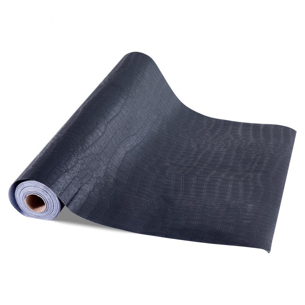VEVOR Peel and Stick Wallpaper, 15.7 x 393.7 inch Contact Paper Black Cracked Texture Waterpoof Self Adhesive, Easy to Clean & Peel Wall Decorative Vinyl Roll for Bedroom Kitchen Bathroom Office