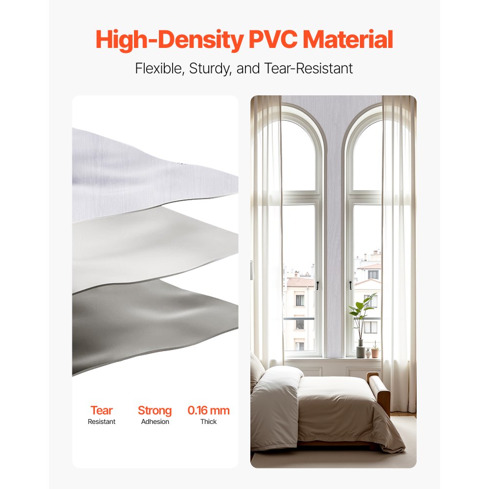VEVOR Peel and Stick Wallpaper, 17.7 x 393.7 inch Contact Paper White Wood Grain Waterpoof Self Adhesive, Easy to Clean & Peel Wall Decorative Vinyl Roll for Bedroom Kitchen Bathroom Desk Office