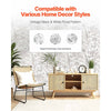 VEVOR Peel and Stick Wallpaper, 17.7 x 393.7 inch Contact Paper White Line Art Botanical Floral Waterpoof Self Adhesive, Easy to Clean Wall Decorative Vinyl Roll for Bedroom Kitchen Bathroom Office