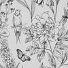 VEVOR Peel and Stick Wallpaper, 17.7 x 393.7 inch Contact Paper White Line Art Botanical Floral Waterpoof Self Adhesive, Easy to Clean Wall Decorative Vinyl Roll for Bedroom Kitchen Bathroom Office