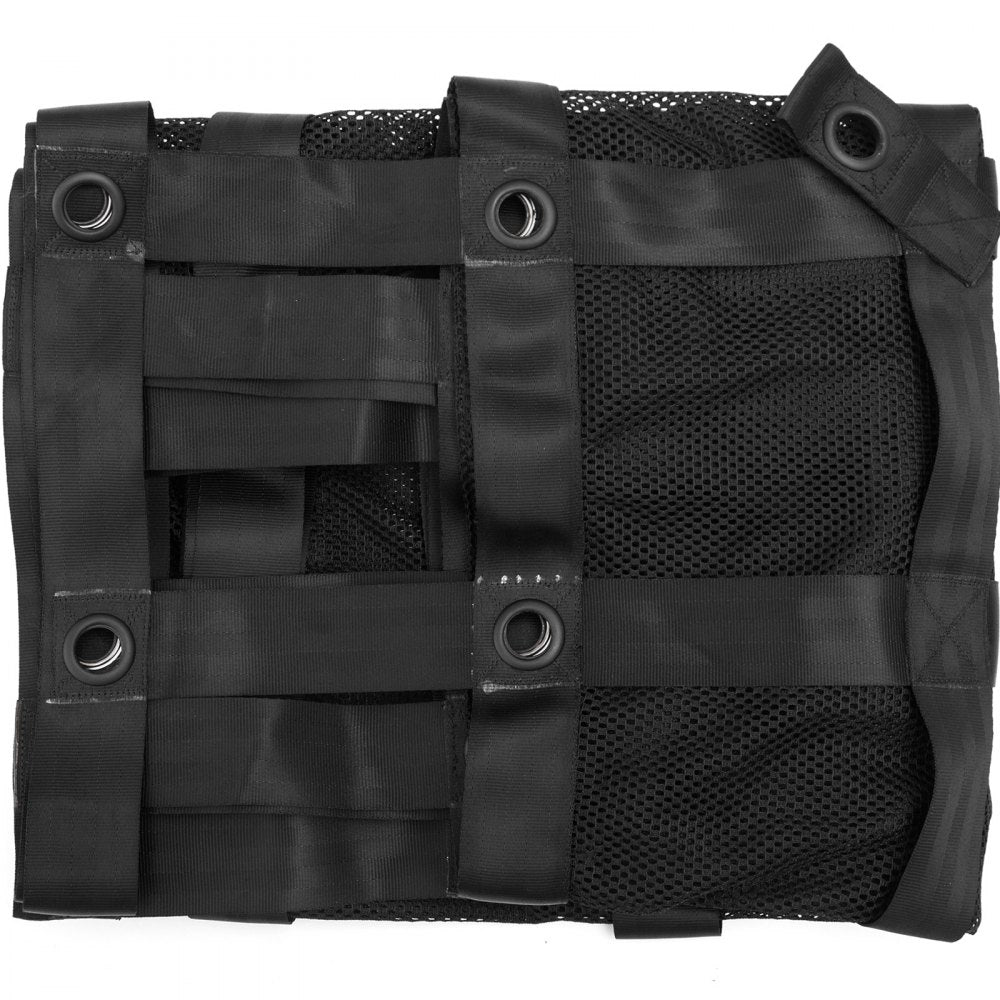 VEVOR Cargo Net with Mesh, 8\' x 6.7\' Cargo Net for Pickup Truck Bed, Heavy Duty Cargo Nets with Cam Buckles & S-Hooks & Cross Strap, Truck Bed Cargo Net for Trailer SUV Jeeps(96\" x 80\")