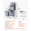 VEVOR Commercial Orange Juicer Machine, Slow Masticating Juicer Extractor, 100W Electric Orange Juice Squeezer, Lemon Citrus Pomegranates Extractor, with Peel Collecting Bucket and PC Cover