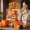VEVOR Commercial Orange Juicer Machine, 120W Electric Orange Juice Press, Stainless Steel Orange Squeezer for 20 per Minute, Lemon Citrus Pomegranates Extractor with Peels Collecting Bucket