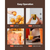 VEVOR Commercial Orange Juicer Machine, 120W Electric Orange Juice Press, Stainless Steel Orange Squeezer for 20 per Minute, Lemon Citrus Pomegranates Extractor with Water Tap, Peels Collecting Bucket