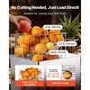 VEVOR Commercial Orange Juicer Machine, 120W Electric Orange Juice Press, Stainless Steel Orange Squeezer for 20 per Minute, Lemon Citrus Pomegranates Extractor with Peels Collecting Bucket