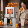 VEVOR Commercial Orange Juicer Machine, 120W Electric Orange Juice Press, Stainless Steel Orange Squeezer for 20 per Minute, Lemon Citrus Pomegranates Extractor with Peels Collecting Bucket