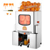 VEVOR Commercial Orange Juicer Machine, 120W Electric Orange Juice Press, Stainless Steel Orange Squeezer for 20 per Minute, Lemon Citrus Pomegranates Extractor with Peels Collecting Bucket