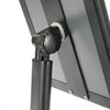 VEVOR Pedestal Sign Holder, 11 x 17 Inch Vertical and Horizontal Adjustable Poster Stand, Heavy-Duty Floor Standing Sign Holder with Metal Base for Display, Advertisement, and Outdoor, Black