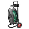 VEVOR Banding Strapping Cart, Fit for PET/PP/Polyester Strapping Coils with 8 or 16 in Core Size, Heavy Duty Strapping Dispenser Equipped with Upgrade Brake System, Built-in Spacious Tray for Tools