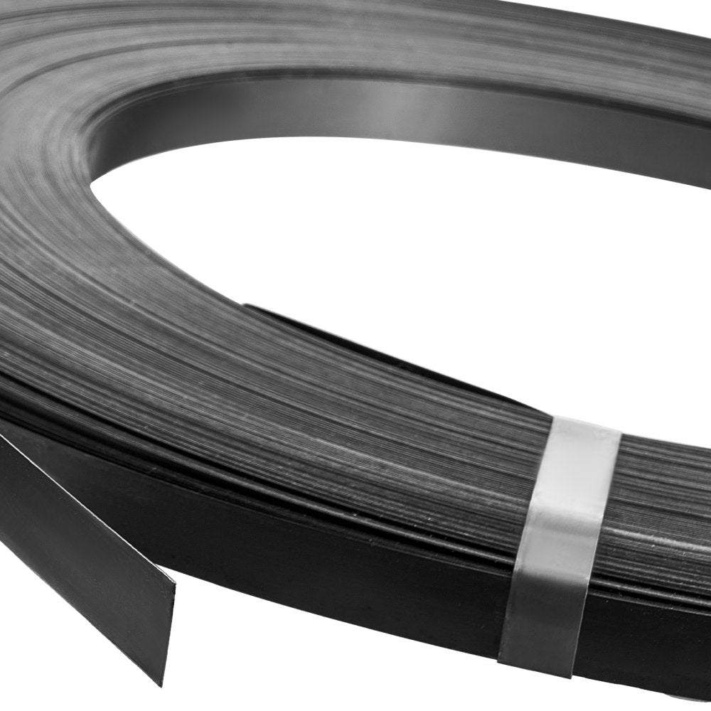 VEVOR Steel Strapping Coil, 3/4 in x 0.02 in x 1640 ft, Metal Strapping Banding Roll Withstands Harsh Environment, 1700 lbs Break Strength, Heavy Duty Banding Pallet Strap Coil for Pallet Packing