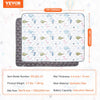 VEVOR Baby Play Mat, 59""x79"" Baby Crawling Mat, Non-Slip One-Piece Soft Baby Playmat, Foldable Floor Mat, Waterproof Activity Playmats for Babies,Toddlers, Infants, Machine Washable, Play & Tummy Time