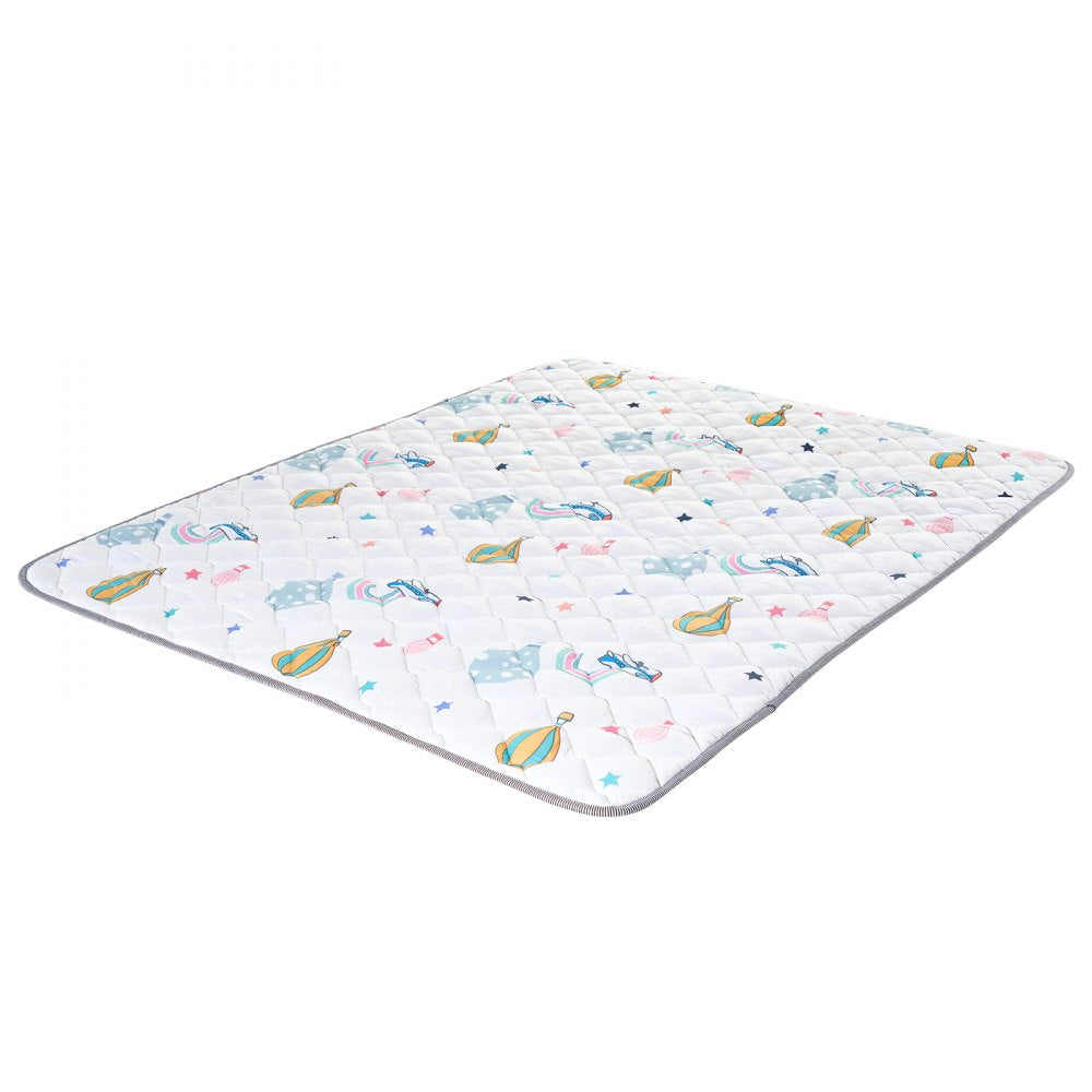 VEVOR Baby Play Mat, 59""x79"" Baby Crawling Mat, Non-Slip One-Piece Soft Baby Playmat, Foldable Floor Mat, Waterproof Activity Playmats for Babies,Toddlers, Infants, Machine Washable, Play & Tummy Time