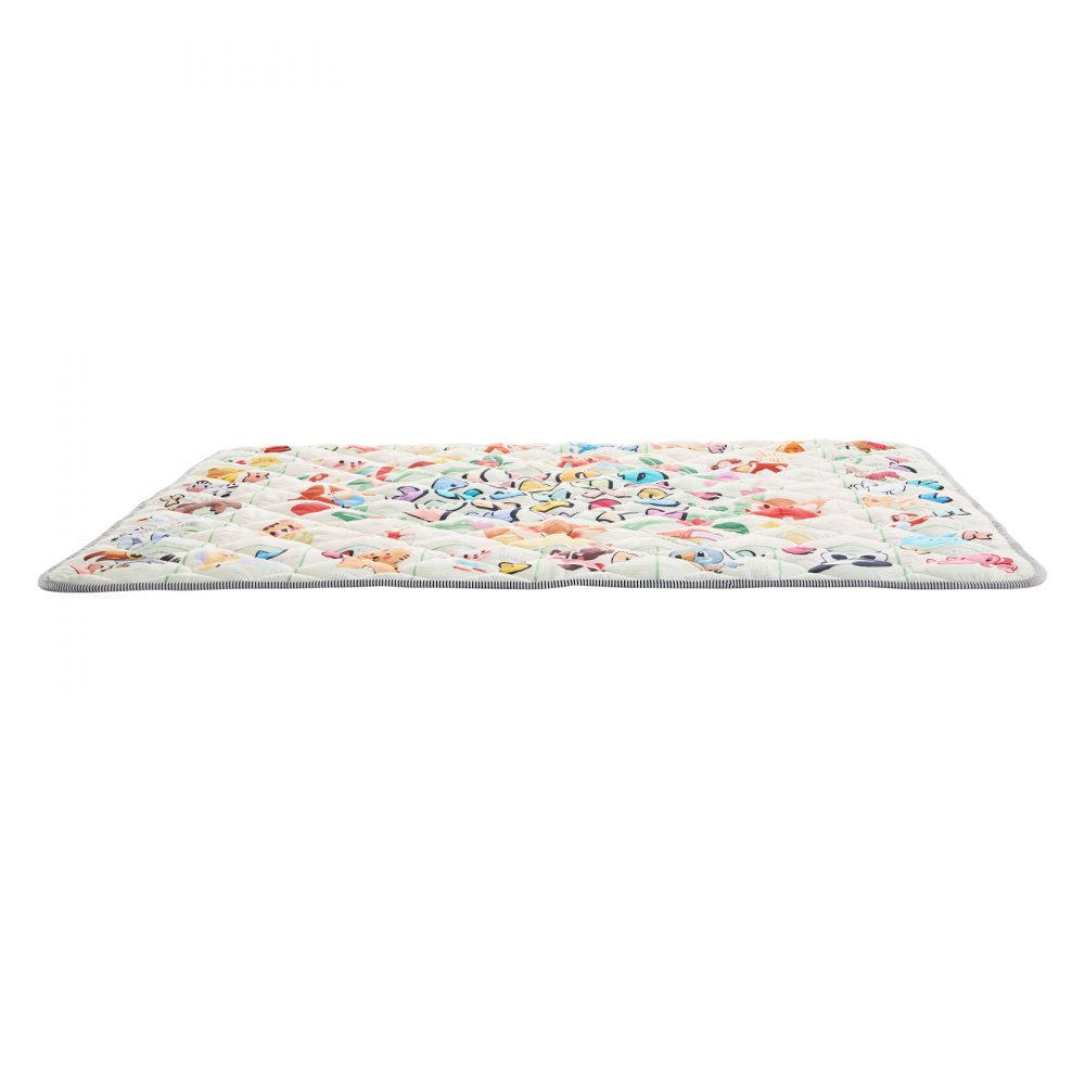 VEVOR Baby Play Mat, 50""x50"" Baby Crawling Mat, Non-Slip One-Piece Thickened Soft Baby Playmat, Foldable Rollable Floor Mat, Waterproof Activity Playmats for Babies,Toddlers, Infants, Machine Washable