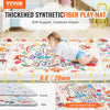VEVOR Baby Play Mat, 59""x71"" Baby Crawling Mat, Non-Slip One-Piece Thickened Soft Baby Playmat, Foldable Rollable Floor Mat, Waterproof Activity Playmats for Babies,Toddlers, Infants, Machine Washable