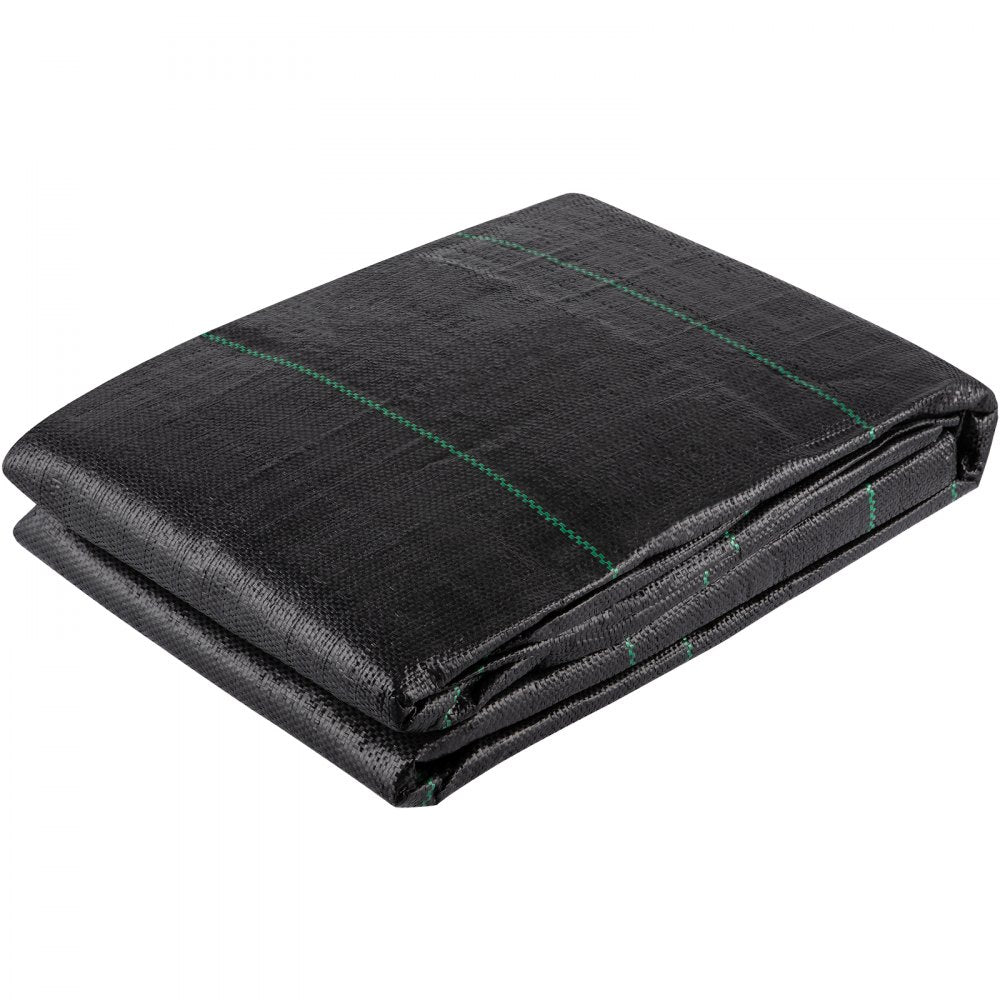 VEVOR Geotextile Fabric, 12.5 x 30 ft 3.5oz Woven PP Driveway Drain Cloth with 600lbs Tensile Strength, Heavy Duty Underlayment for Soil Stabilization, Landscaping, Weed Barrier, 12.5FT30FT-3.5OZ, Bla