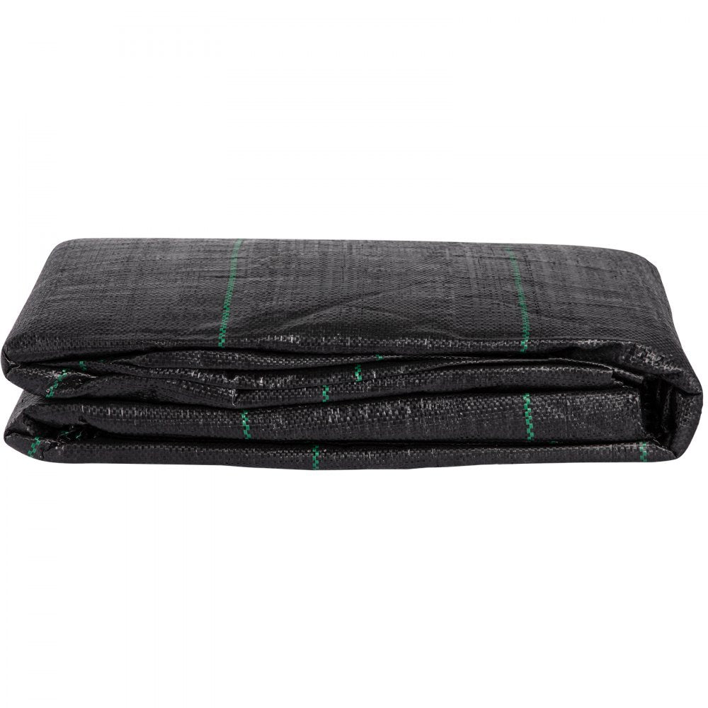 VEVOR Geotextile Fabric, 12.5 x 50 ft 3.5oz Woven PP Driveway Drain Cloth with 600lbs Tensile Strength, Heavy Duty Underlayment for Soil Stabilization, Landscaping, Weed Barrier, 12.5FT50FT-3.5OZ, Bla