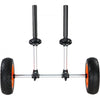 VEVOR Heavy Duty Kayak Cart, 280lbs Load Capacity, Detachable Canoe Trolley Cart with 10'' Solid Tires, Adjustable Width & Top Foam Protection, for Kayaks with Drain Holes of 2.54 cm and Above
