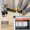 VEVOR 7 Pieces Indexable Lathe Turning Tool Holder, 1/2 in, CNC Heavy-Duty Metal Lathe Cutting Tools, with Tin Coated Carbide Inserts Aluminum Case, for Turning Grooving Threading Cut Off Holders Set