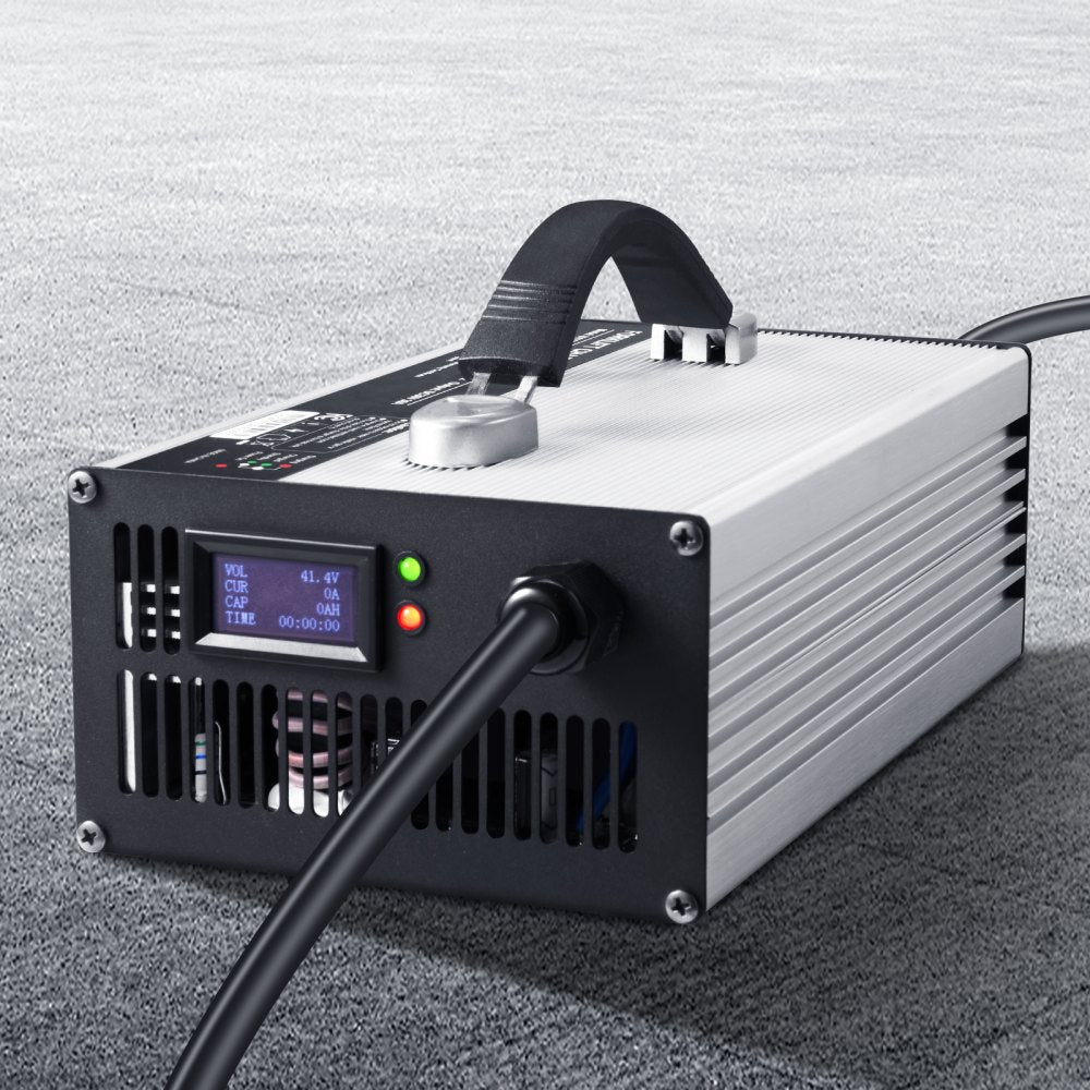 VEVOR Forklift Battery Charger, 36V, 30A Smart Fully-Automatic Lead-Acid Battery Charger, 24 Volt Trickle Charger with Anderson Plug, Cooling Fan, OLED Display, for Forklift Golf Cart Floor Scrubber