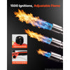 VEVOR Propane Torch Weed Burner 37" 270,000 BTU Output with 12.5 ft Hose, for Garden Road Ice Snow Melting, Adjustable Flame, Heavy Duty Blow Torch with Turbo Trigger & Self Igniter, Flamethrower
