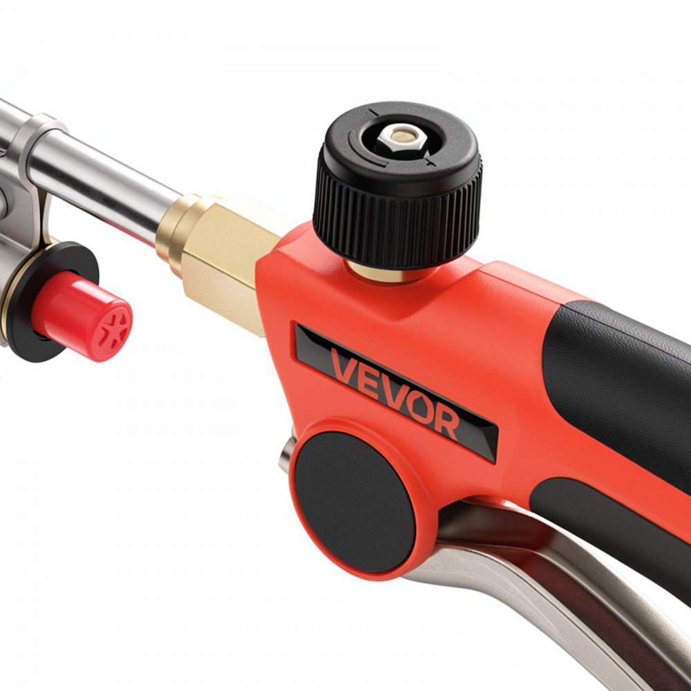 VEVOR Propane Torch Weed Burner 32" 340,000 BTU High Output with 10 ft Hose, for Garden Road Ice Snow Melting, Adjustable Flame, Heavy Duty Blow Torch with Turbo Trigger & Self Igniter, Flamethrower