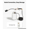 VEVOR Propane Torch Weed Burner 27" 340,000 BTU High Output with 10 ft Hose, for Garden Road Ice Snow Melting, Adjustable Flame, Heavy Duty Blow Torch with Turbo Trigger & Self Igniter, Flamethrower