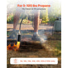 VEVOR Propane Torch Weed Burner, High Output 1,800,000 BTU with 10 ft Hose, Heavy Duty Blow Torch with Adjustable Flame & Turbo Trigger Push Button Auto Igniter, Flamethrower for Garden Ice Snow Road