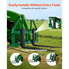 VEVOR Pallet Fork Frame Attachment with 36-inch Skid Steer Forks for JD Tractors