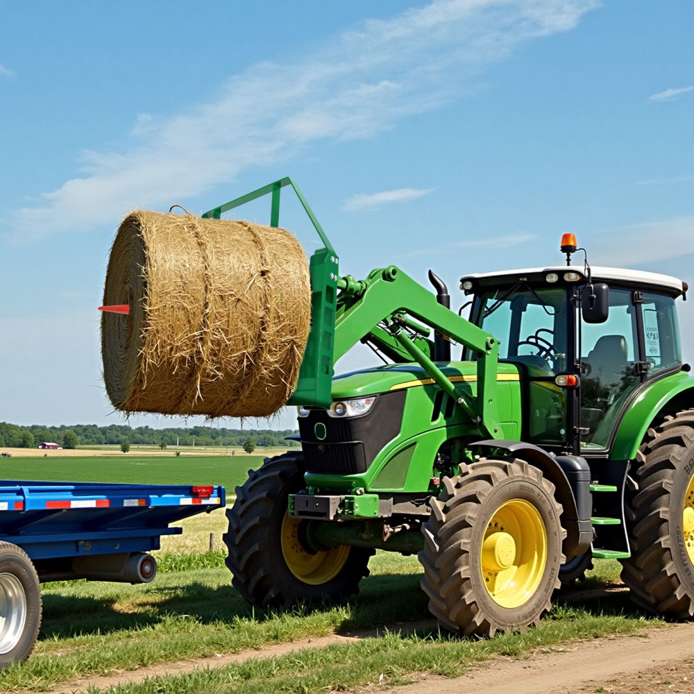 VEVOR Pallet Fork Frame Attachment with 36-inch Skid Steer Forks for JD Tractors