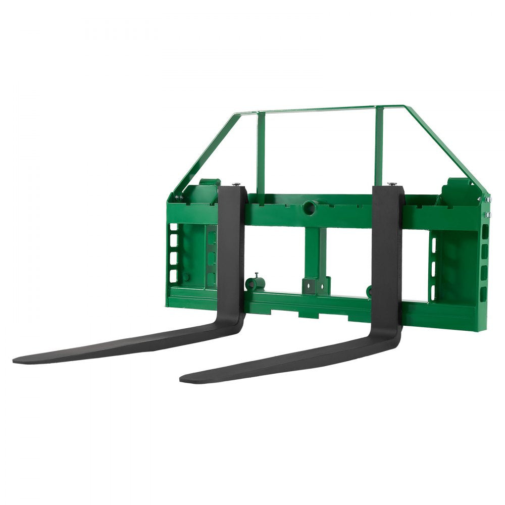 VEVOR Pallet Fork Frame Attachment with 36-inch Skid Steer Forks for JD Tractors