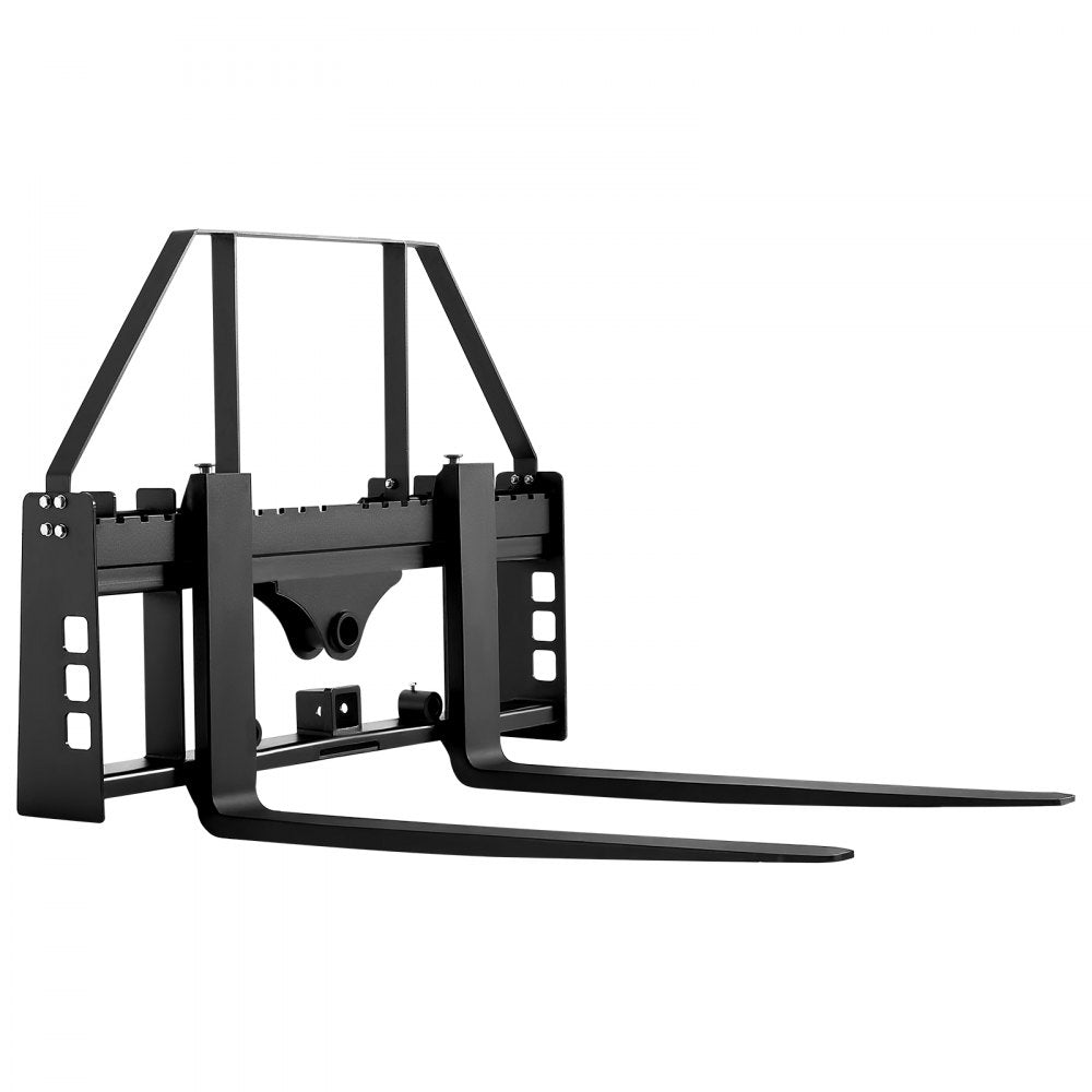 VEVOR Pallet Fork Frame Attachment with 48-inch Skid Steer Pallet Forks 4000 lbs
