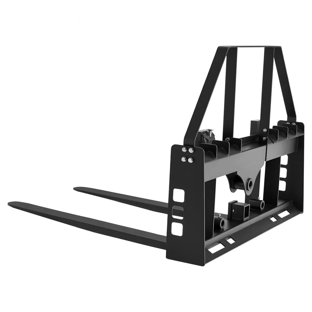 VEVOR Pallet Fork Frame Attachment with 48-inch Skid Steer Pallet Forks 4000 lbs