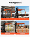 VEVOR Forklift Jib Boom Crane, 5500 lbs Capacity, Forklift Mobile Crane Lifting Hoist with 2 Hooks, Manual Telescopic 47.2-73.5 in, Boom Attachment Towing Handling Equipment for Warehouse & Factories