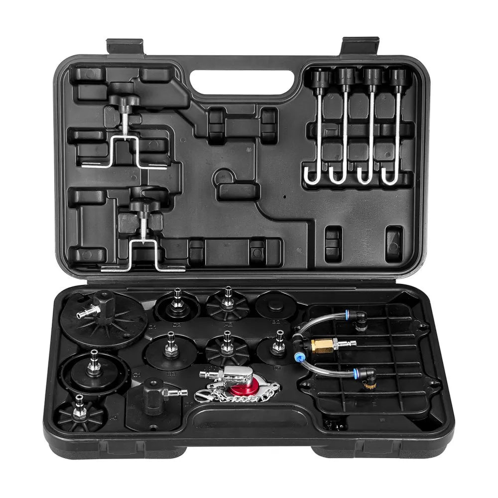 VEVOR Brake Master Bleeder Kit, 12 Pcs, Professional Brake Bleeder Adapter Set with Complete Kit & Handle, Durable Brake Bleeder Adapter for Brake Fluid Filling Fit for Most New & Old Vehicles