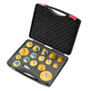 VEVOR Brake Master Bleeder Kit, 17 Pcs, Professional Brake Bleeder Adapter Set with Complete Kit & Handle, Durable Brake Bleeder Adapter for Brake Fluid Filling Fit for Most New & Old Vehicles
