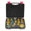 VEVOR Brake Master Bleeder Kit, 17 Pcs, Professional Brake Bleeder Adapter Set with Complete Kit & Handle, Durable Brake Bleeder Adapter for Brake Fluid Filling Fit for Most New & Old Vehicles